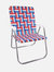 Old Glory Magnum Chair with White Arms - Red/White/Blue