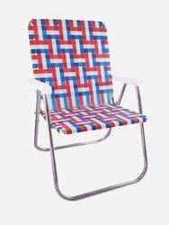 Old Glory Magnum Chair with White Arms - Red/White/Blue