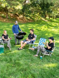 Old Glory Picnic Chair With White Arms