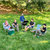 Old Glory Picnic Chair With White Arms