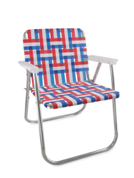 Old Glory Picnic Chair With White Arms
