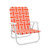 Orange And White Stripe Beach Chair - Orange and White