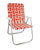 Orange And White Stripe Classic Chair