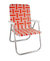 Orange And White Stripe Classic Chair