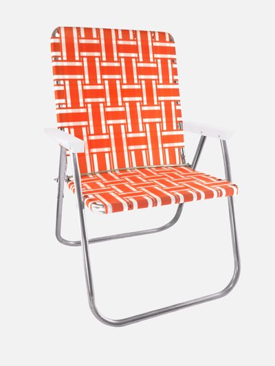 Lawn Chair USA Orange and White Stripe Magnum Chair product