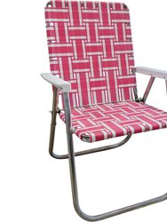 Pink And White Stripe Classic Chair