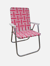 Pink And White Stripe Classic Chair - Pink And White