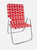 Red And White Stripe Magnum Lawn Chair - Red/White