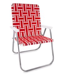 Red And White Stripe Magnum Lawn Chair