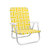 Yellow And White Stripe Beach Chair - Yellow and White