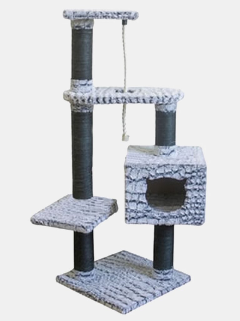 Cat Scratching Post - One Size - Gray/Black