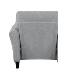 Aleron 37 in. W Round Arm Fabric Straight Chair