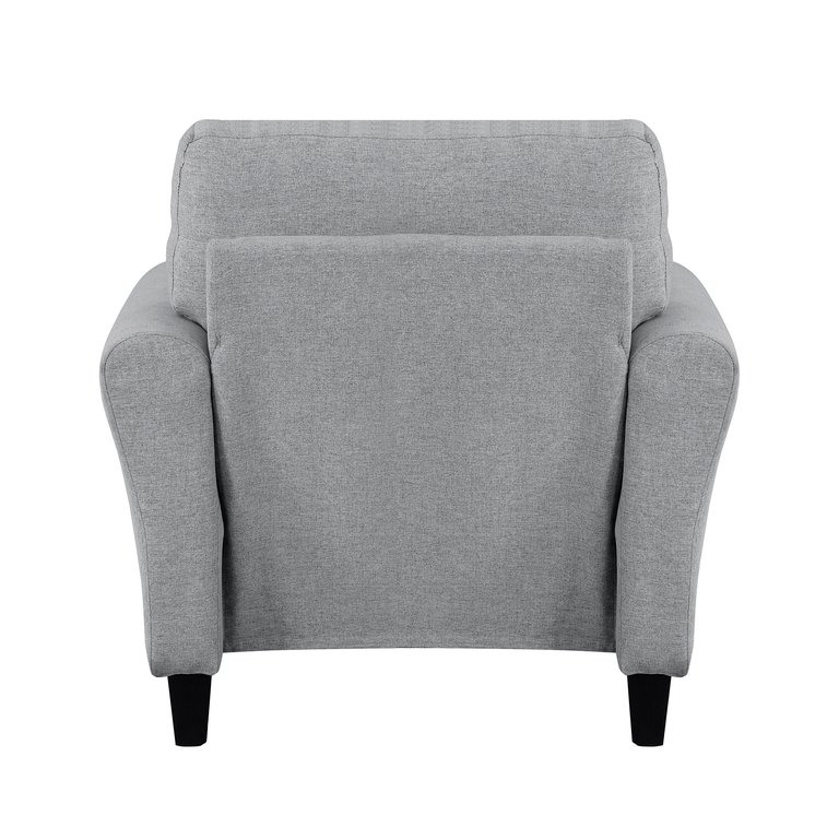 Aleron 37 in. W Round Arm Fabric Straight Chair