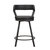 Avignon 35.5 in. Mottled Silver Low Back Metal Frame Swivel Bar Stool With Faux Leather Seat (Set of 2)