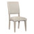 Baldwyn Weathered Beige Chenille Fabric Dining Chair (Set Of 2)