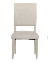 Baldwyn Weathered Beige Chenille Fabric Dining Chair (Set Of 2) - Weathered Beige
