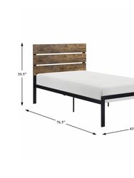 Basseri Black Metal Frame Platform Bed