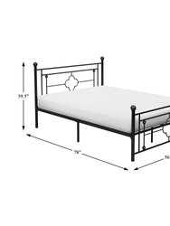 Bevelle Black Metal Frame Platform Bed