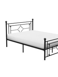 Bevelle Black Metal Frame Platform Bed