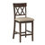 Carlow 42 in. Full Back Wood Frame Bar Stool With Double Cross Back Fabric Seat (Set of 2)