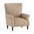 Carlson Velvet Club Channel Tufted Back Accent Chair