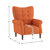 Cecily Velvet Tufted Back Club Accent Chair