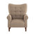 Cecily Velvet Tufted Back Club Accent Chair - Brown