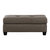 Charley Textured Fabric Upholstery Ottoman - Brown