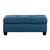 Charley Textured Fabric Upholstery Ottoman - Blue