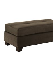 Charley Textured Fabric Upholstery Ottoman