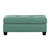 Charley Textured Fabric Upholstery Ottoman - Teal