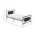 Clematis Silver Metal Frame Twin Platform Bed