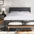 Crofton Gunmetal Metal Frame Platform Bed