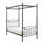 Crosby Black Metal Frame Twin Canopy Bed