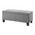 Denby Tufted Upholstered Storage Bench With Nailheads - Gray