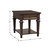 Destry 23 in. Espresso Rectangular Wood End Table With Drawer