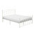 Erwan White Metal Frame Platform Bed