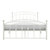Erwan White Metal Frame Platform Bed - White