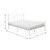 Erwan White Metal Frame Platform Bed