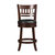 Fischer Dark Cherry Full Back Wood Frame Swivel Bar Stool with Faux Leather Seat - Dark Cherry