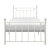 Griffon White Metal Frame Platform Bed - White