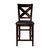 Jarvis 43.25 in. Warm Merlot Full Back Wood Frame Dining Bar Stool with Faux Leather Seat - Set of 2