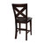 Jarvis 43.25 in. Warm Merlot Full Back Wood Frame Dining Bar Stool with Faux Leather Seat - Set of 2