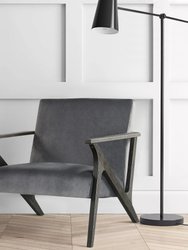 Jenson Velvet Solid Wood Frame Accent Chair