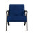 Jenson Velvet Solid Wood Frame Accent Chair - Navy
