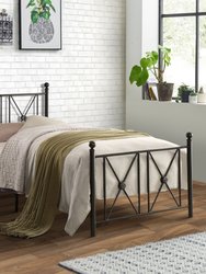 Kari Black Metal Frame Platform Bed