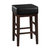 Kinsale 26 in. Backless Wood Frame Square Bar Stool With Faux Leather Seat (Set of 2)