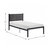 Lana Black Metal Frame Platform Bed