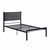 Lana Black Metal Frame Platform Bed