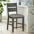 Lark 41 in. Gray Full Back Wood Frame Dining Bar Stool With Fabric Seat (Set of 2)